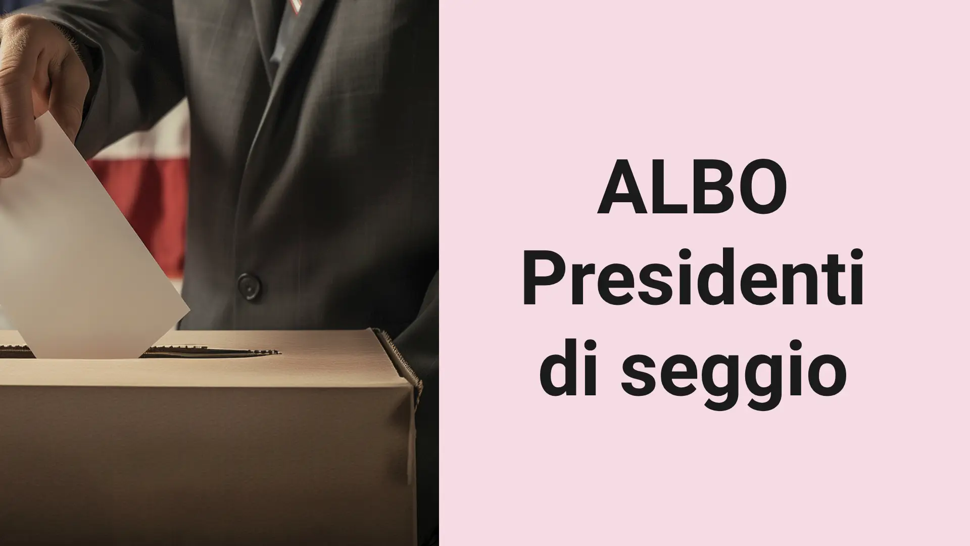 Aggiornamento albo presidenti di Seggio