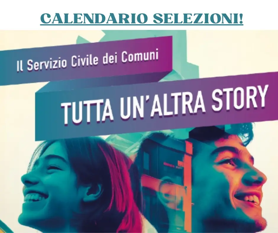 É stato pubblicato il calendario delle selezioni relative al Bando di Servizio Civile Universale 2024 - scadenza 27 febbraio 2025 É stato pubblicato il calendario delle selezioni relative al Bando di Servizio Civile Universale 2024 - scadenza 27 febbraio 2025
